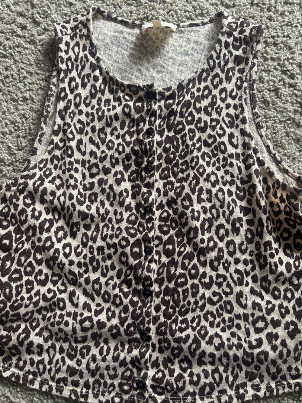 Sézane Loriane top (leopard) - size S